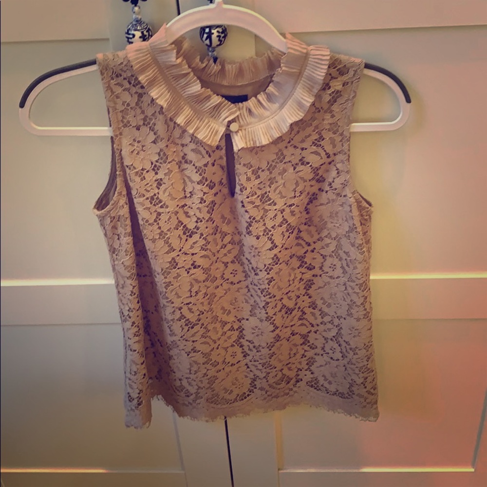 J.crew lace blouse